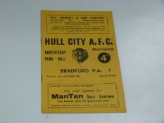 Hull City V Bradford Park Avenue 1961