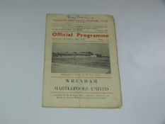 Wrexham V Hartlepool Utd 1955