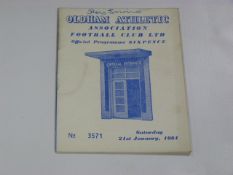 Oldham Athletic V Stockport County 1961