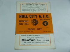 Hull City V Stoke City 1960