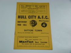 Hull City V Sutton Town (FA Cup)
