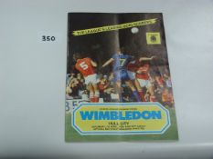 Wimbledon V Hull City 1984
