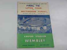 Luton Town V Nottingham Forest 1959
