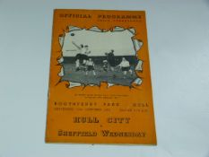 Hull City V Sheffield Wednesday 1951