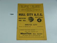 Hull City V Bristol City 1961