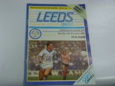 Leeds United V Fulham 1985