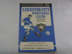 Leicester City V Birmingham City 1961 (FA Cup 5th Round)