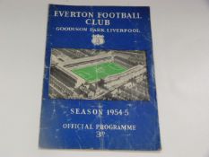 Everton V Manchester United 1954 (Early Busby Babes)