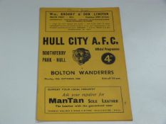 Hull City V Bolton Wanderers 1960
