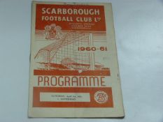 Scarborough V Chesterfield 1960
