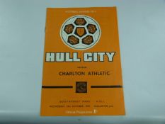 Hull City V Charlton ATH 1970