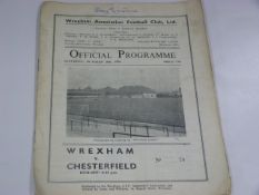Wrexham V Chesterfield 1959