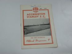 Accrington Stanley V Chester 1961