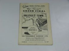 Halifax Town V Bradford City 1958