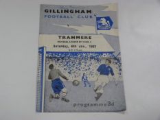 Gillingham V Tranmere Rovers 1962