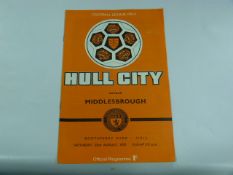Hull City V Middlesbrough 1970