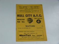 Hull City V Watford 1961