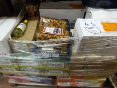 *Pallet Containing Kettle Chips, Peanut Butter Pretzels, Cordials, Gluten Free Produce etc