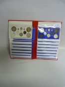 Album Containing 18 Assorted Incomplete Sets of English Coins - Silver Noticed