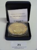 £5 Commemorative Medallion - Cupro Nickel Gold Plate