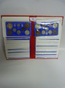 Album Containing 18 Assorted Incomplete English Coin Sets - Silver Noticed