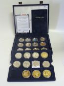 Assorted Coinage Including a Set of 12 Age of the Dinosaur Coins in Copper and 24 Carat Plate and