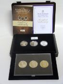 The Revolution to Restoration Replica Set of 3 Coins - Silver with 22 Carat Gold Plate