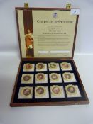 Boxed Set of 12 Kings and Queens of England Coins - Cupro-Nickel