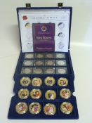 Boxed Set of 36 Lifetime of Service Birthday Coins - Cupro-Nickel and Cupro-Nickel 24 Carat Gold