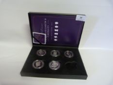 Set of 5 Portraits of Queen Elizabeth II Coins - Cupro-Nickel