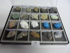 20 Assorted Geological Stones, Gems and Minerals Including Hornblende, Sphalerite, Fllchsite,