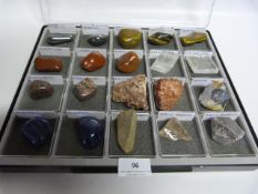 20 Assorted Geological Stones, Gems and Minerals Including Mematite, Tigers Eye, Cornelian,