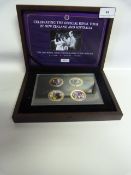 Boxed Set of 4 William, Kate and George Commemorative Coins - Cupro-Nickel