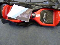 *WHIZBOARD HOVER BOARD WITH CARRY BAG AND REMOTE CONTROL - BLUE