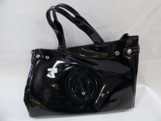 *ARMANI JEANS TOTE BAG BLACK