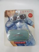 *PAIR OF ESPRIT BOYS SUNGLASSES - MEDIUM - RED & SILVER