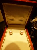 *PEARL STUD EARRINGS 9-9.5