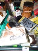 *Basket Containing Various Luxury Food Stuffs, Crisps, Meringues, Peanuts, Luxury Teas etc