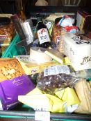 *Basket Containing Various Luxury Food Stuffs, Crisps, Meringues, Peanuts, Luxury Teas etc