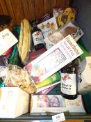 *Basket Containing Assorted Foodstuffs Including Cakes, Ciders, Short Breads etc