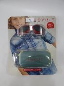 *PAIR OF ESPRIT BOYS SUNGLASSES - MEDIUM - RED & SILVER