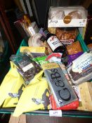 *Basket Containing Various Luxury Food Stuffs, Crisps, Meringues, Peanuts, Luxury Teas etc