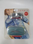 *PAIR OF ESPRIT BOYS SUNGLASSES - MEDIUM - RED & SILVER