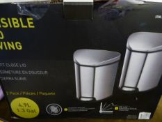 *EKO 4.9L 2 PK SOFT CLOSE PEDAL BIN