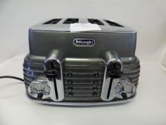 *DELONGHI SCULTURA 4 SLICE TOASTER