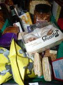 *Basket Containing Various Luxury Food Stuffs, Crisps, Meringues, Peanuts, Luxury Teas etc