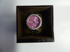 *MK6105 MICHAEL KORS LADIES WATCH WITH PINK FACE