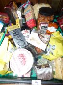 *Basket Containing a Large Quantity of Luxury Food Stuffs Including Short Breads, Meringues,