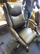 *LEATHER EXEC SWIVEL CHAIR