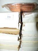 12 Oval Copper & Stainless Steel Balti Dishes